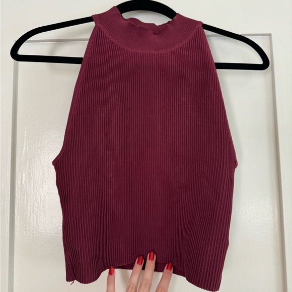 Babaton Tops - Babaton Red High Neck Tank - M